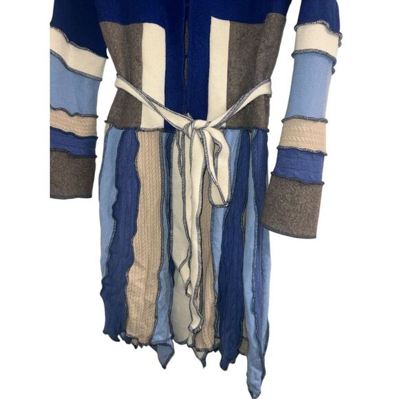 ✨Patchwork Colorblock Long Sz Medium Cardigan Sweater✨ - Picture 3 of 9